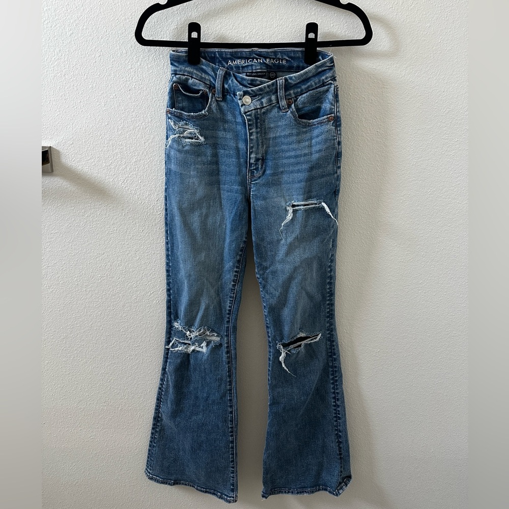 Curvy High Rise Flare Jeans